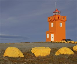 The Raufarhofn lighthouse on the north coast of Iceland