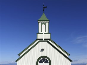 Church in Gardur on the Reykjanes Peninsula in Iceland
