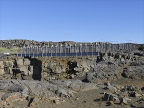 Midlina, bridge between the continents, Reykjanes, Iceland, Europe
