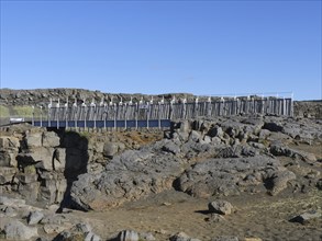 Midlina, bridge between the continents, Reykjanes, Iceland, Europe