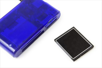 A CompactFlash memory card with reader, Compact Flash memory storage and reading device