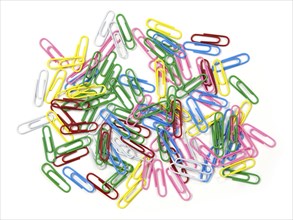 Colourful paper clips