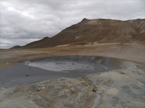 Boiling mud at Namafjall, Iceland, Europe