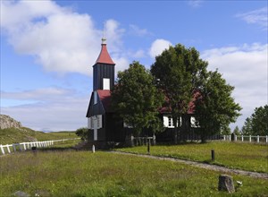 The Kirkjubaerjarkirja church in Iceland
