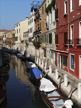 Row of houses in Dorsoduro, Venice
