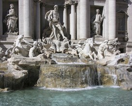 The Trevi Fountain, in Italian Fontana di Trevi, one of the most important sights in Rome, is the