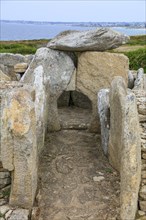 Menez Dregan prehistoric archaeological site, Plouhinec, Finistere Penn ar Bed department, Brittany