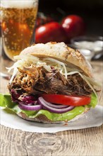Pulled pork in a bun