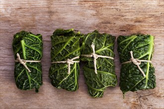 Cabbage wickets on wood