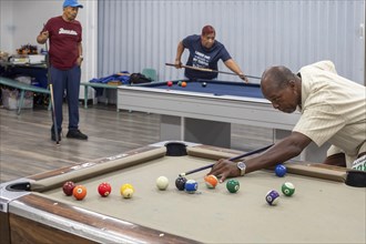 Detroit, Michigan, Pool competition at the Detroit Senior Olympics. The three-day competition for