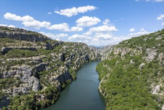 Gorge in Krka National Park, near Roski Slap waterfall, Dalmatia, Croatia, Europe