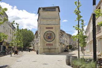 Fontaine Amédée Pichot fountain built in 1885, Amedee, Arles, Bouches-du-Rhône, Camargue, Provence,