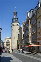 Leipzig Tower on Halle's old town ring road, Halle an der Saale, Saxony-Anhalt, Germany, Europe