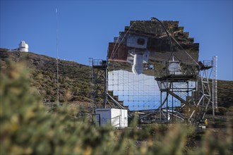 MAGIC Telescope at the Roque de los Muchachos Observatory, ORM, astronomical observatory located in