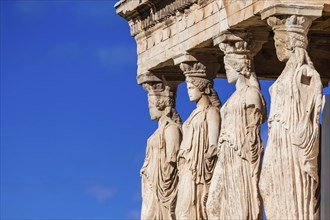 Famous Erechtheum or Temple of Athena Polias at acropolis site