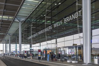 Front entrance to Berlin Brandenburg Airport Willy Brandt