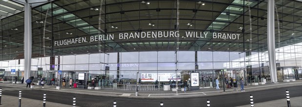 Front entrance to Berlin Brandenburg Airport Willy Brandt