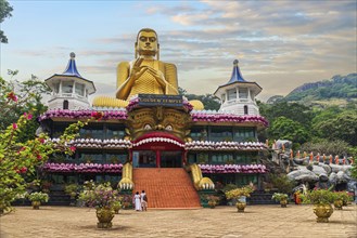 Golden Temple of Dambulla or Dambulla Cave Temple is a World Heritage Site near Dambulla in Sri