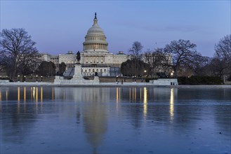 U.S. Capitol Building in Winter, DC