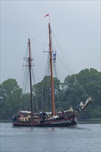 Sailing ship Fortuna, Ellenberg, Kappeln, Schlei, Schleswig-Holstein, Germany, Europe