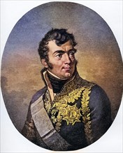Auguste Marmont, Duke of Raguse, 1774-1852, French Marshal. After a copper engraving after the