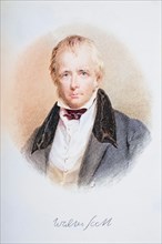 Sir Walter Scott, 1771-1832, Scottish novelist, poet, historian and biographer, digitally restored