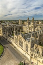 Aerial view of the All Souls College of Oxford University