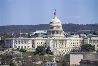 The United States Capitol Building on a sunny day