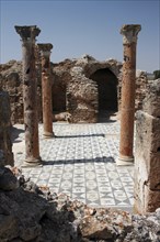 A few of the remaining pillars which once builded the Capitol