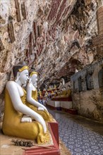 Buddha Statues at the famous Kaw Goon cave