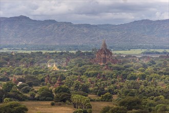 Pagodas and spires of the temples of the World Heritage at Bagan, Maynmar