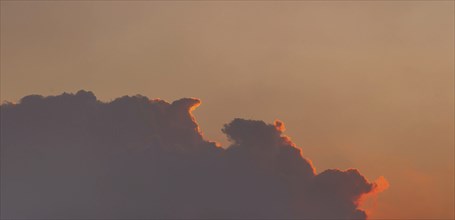 Cloudscape at sunset to be used as sky replacement