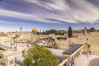 Western Wall and golden Dome of the Rock