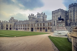 Windsor castle with dramatic light