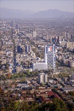 Santiago de Chile on a sunny day with blue sky