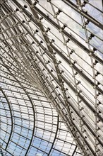 Detail of the glass roof of the Olympia stadium