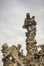 Statue of Prague's famous Charles Bridge