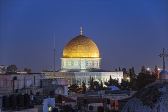 The Dome of the Rock with its golden cupola