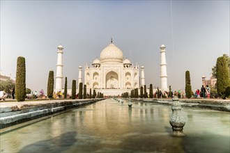 The Taj Mahal in Agra, India is the most visited landmark in India