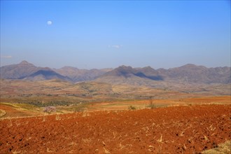 A colourful landscape in Lesotho