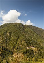 Bhutanese Dzong on a hilltop