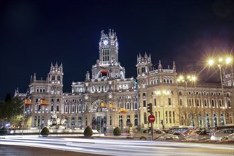 The City Hall of Madrid on Cibeles square
