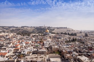 Old Jerusalem Dome of the rock, A view from Mount of Olives