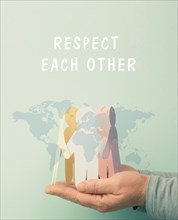 Respect each other, responsibility, tolerance and development, human relationship and interaction,