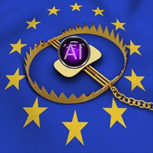 Symbolic image, EU AI regulation, first law worldwide, use of AI, AI, transparency regulation,