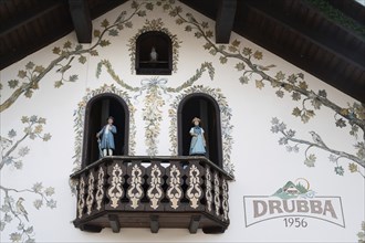 Cuckoo clocks at the Drubba store in the Black Forest, Lake Titisee Neustadt in Germany,