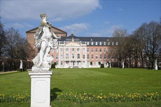Electoral palace with garden in the roman city of Trier, connected to the constantin basilica,