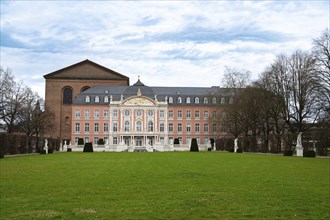 Electoral palace with garden in the roman city of Trier, connected to the constantin basilica,