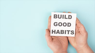 Build good habits, change lifestyle, healthy and positive attitude, motivation and improvement