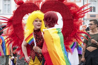 Christopher Street Day, gay, bisexual and lesbian parade, pride month, rainbow flag, equal rights